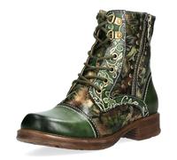 Laura Vita Damen Stiefelette florales Muster und Zierreißverschluss Anitao 10