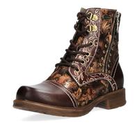 Laura Vita Damen Stiefelette florales Muster und Zierreißverschluss Anitao 10