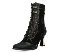 Laura Vita Damen Stiefelette Zehenkappe Stilettoabsatz Schimmereffekt OANELO 03