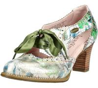 Schnürpumps LAURA VITA "LAURA VITA Pumps Leder/Textil", Damen, Gr. 39, grün, Leder, Textil, Schuhe Schnürpumps (15890349-39) grün