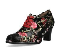 Schnürpumps LAURA VITA "LAURA VITA Pumps Leder", Damen, Gr. 38, rot, Leder, casual, Schuhe (45319247-38) rot