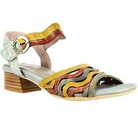 Laura Vita FLCORAO 04, Damen Peeptoe Sandalen, Grau (Gris Gris), 37 EU (4 UK)