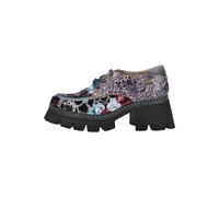 Schnürschuh LAURA VITA "LAURA VITA Halbschuhe Leder/Textil", Damen, Gr. 40, bunt (grau, schwarz), Leder, Textil, Schuhe Schnürschuh (63745038-40) grau, schwarz