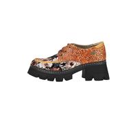 Schnürschuh LAURA VITA "LAURA VITA Halbschuhe Leder/Textil", Damen, Gr. 38, kastanie, Leder, Textil, Schuhe Schnürschuh (88641516-38) kastanie