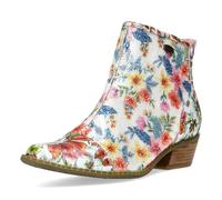 Stiefelette LAURA VITA "LAURA VITA Stiefelette Leder/Textil", Damen, Gr. 40, weiß, Leder, Textil, Schuhe Stiefelette (90333842-40) weiß