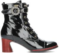 Schnürstiefelette LAURA VITA "LAURA VITA Stiefelette Leder", Damen, Gr. 37, schwarz (schwarz lack), Leder, Schuhe Schnürstiefelette (71731037-37) schwarz lack