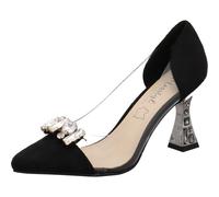 Laura Vita Misstyl by, Damen Pumps Myriano 06 in Schwarz mit Brosche und transparentem Einsatz. schwarz Gr. 38