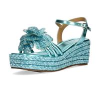 Laura Vita Misstyl by Damen Sandalette Glanz Perlenblüte Plateau MARIEO 07