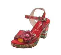 Laura Vita Sandalen Leder Rot - 37