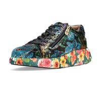 Sneaker LAURA VITA "LAURA VITA Sneaker Leder/Textil", Damen, Gr. 38, lila (indigo), Leder, Textil, casual, Schuhe (70187729-38) indigo