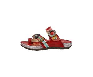 Laura Vita Pantoletten Leder Rot - 39