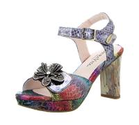 Laura Vita Plateau Sandaletten für Damen, bunt, Gr. 37 EU