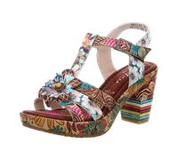 High-Heel-Sandalette LAURA VITA "LAURA VITA Sandalen Leder", Damen, Gr. 39, braun, Leder, Schuhe (77609543-39) braun