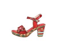 High-Heel-Sandalette LAURA VITA "LAURA VITA Sandalen Leder", Damen, Gr. 37, rot, Leder, Schuhe (69196345-37) rot
