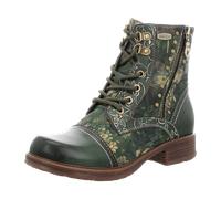 Laura Vita Damen Stiefelette florales Muster und Zierreißverschluss Anitao 10, Größe:38 EU, Farbe:Grün