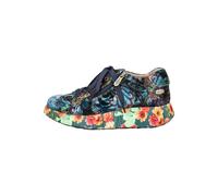 Sneaker LAURA VITA "LAURA VITA Sneaker Leder/Textil", Damen, Gr. 38, lila (indigo), Leder, Textil, casual, Schuhe (70187729-38) indigo