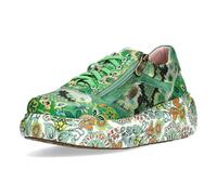 Plateausneaker LAURA VITA "LAURA VITA Sneaker Leder/Textil", Herren, Gr. 38, grün, Leder, Textil, Schuhe Plateausneaker (16775420-38) grün