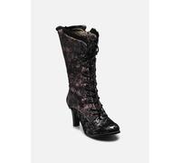 High-Heel-Stiefel LAURA VITA "LAURA VITA Stiefel Leder/Textil", Damen, Gr. 42, antracite, Leder, Textil, Schuhe (12314518-42) antracite