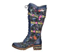 Laura Vita Stiefel Leder/Textil Blau - 36