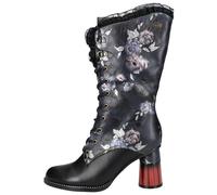 Laura Vita Stiefel Leder/Textil Schwarz - 38