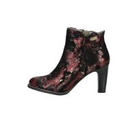High-Heel-Stiefelette LAURA VITA "LAURA VITA Stiefelette Leder", Damen, Gr. 38, schwarz (schwarz, rot), Leder, Schuhe (69706347-38) schwarz, rot