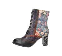 Laura Vita Stiefelette Leder/Textil Violett - 40