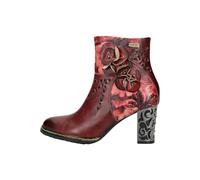 Stiefelette LAURA VITA "LAURA VITA Stiefelette Leder/Textil", Damen, Gr. 36, rot (weinrot), Leder, Textil, Schuhe (50925224-36) weinrot