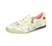 Laura Vita Damen Sneaker Mesh Stickerei Glitzer Textil TIVANAO 05, Größe:38 EU, Farbe:Gelb