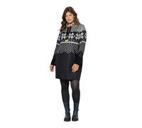 Laurasøn Norweger-Strick Fleece Kleid, Langarm, Stehkragen Graphit 56+ 843558131-56+