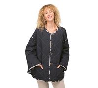 Laurasøn Wende-Steppjacke, Rundhals, je 2 Taschen, Langarm helles steingrau L 820751307-L