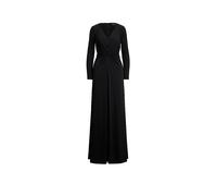 Lauren Ralph Lauren Abendkleid mit V-Ausschnitt und Knotendetail Modell 'NADIRA' in Black, Größe 34
