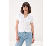 Lauren Ralph Lauren - Bekleidung Cardigan en coton torsadé - Weiß - Größe S