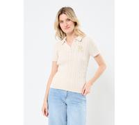 Lauren Ralph Lauren Damen Polo-Strickshirt aus Baumwolle, offwhite, Gr. L