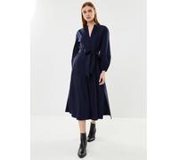 Lauren Ralph Lauren - Bekleidung Robe-chemise ceinturée coton et dentelle - blau - Größe 42