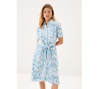 Lauren Ralph Lauren - Bekleidung Robe chemise nouée devant en lin - Blau - Größe 38