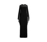 Georgette-Abendkleid mit Cape 36 Black