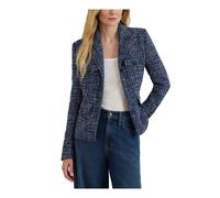 Lauren Ralph Lauren Damen Blazer aus Baumwoll-Mix, stoned blue, Gr. 42