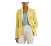Lauren Ralph Lauren Slim Fit Blazer aua Baumwoll-Mix in Hellgelb, Größe S