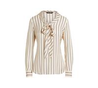 Lauren Ralph Lauren Damen Bluse aus Jacquard mit Bindedetail, creme, Gr. XL