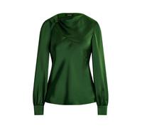 Lauren Ralph Lauren Damen Bluse aus Satin-Charmeuse, grün, Gr. XS
