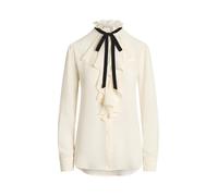 Lauren Ralph Lauren Damen Bluse mit Rüschen, weiss, Gr. L