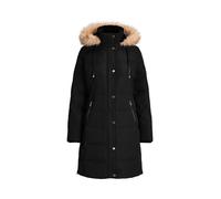 Lauren Ralph Lauren Damen Daunenmantel kurz mit Kapuze und Kunstpelz, marine, Gr. M