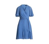 Lauren Ralph Lauren Damen Georgette-Kleid mit recyceltem Polyester, navy, Gr. 42