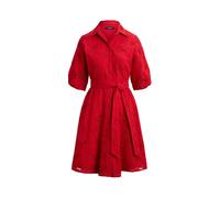 Lauren Ralph Lauren Damen Hemdblusenkleid aus Baumwolle, rot, Gr. 34