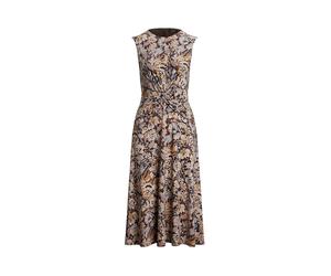 Lauren Ralph Lauren Damen Jerseykleid mit Twist-Effekt, braun, Gr. 38