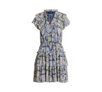 Lauren Ralph Lauren Damen Kleid aus Georgette-Gewebe, bleu, Gr. 42