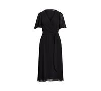 Georgettekleid mit Gürtel 36 Black