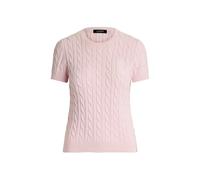 Lauren Ralph Lauren Damen Pullover mit Zopfmuster, pink, Gr. XS