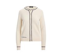 Lauren Ralph Lauren Damen Strickjacke aus Baumwoll-Modal-Mix, offwhite, Gr. XS