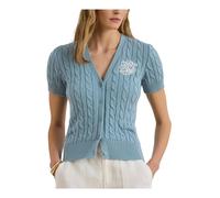 Lauren Ralph Lauren Damen Strickjacke aus Baumwolle, blau, Gr. XS